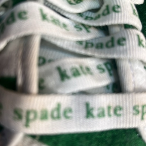 Keds x Kate Spade Kickstart Terry Sneakers green white striped Christmas size 7 - Picture 5 of 12
